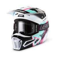 Кроссовый шлем Leatt Moto 3.5 2027 Бело-розовый