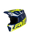 Шлем для мотокросса Leatt 7.5 + очки Velocity 4.5 Blue 2024