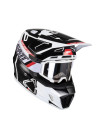 Шлем для мотокросса Leatt 7.5 + очки Velocity 4.5 Black/White 2024