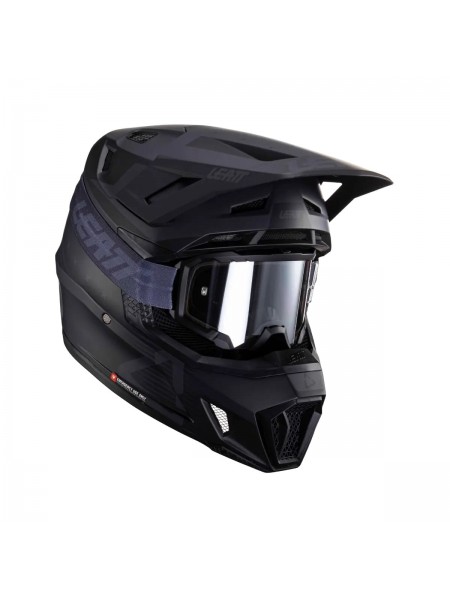 Шлем кроссовый Leatt 7.5 + очки Velocity 4.5 Stealth 2025
