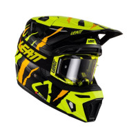 Шлем Leatt 8.5 + очки Velocity 5.5 Citrus Tiger 2023