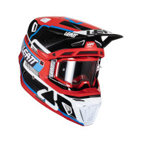 Шлем Leatt 8.5 + очки Velocity 5.5 Красный 2024