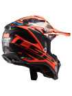 Кроссовый шлем LS2 MX700 SUBVERTER EVO STOMP Черно-оранжевый
