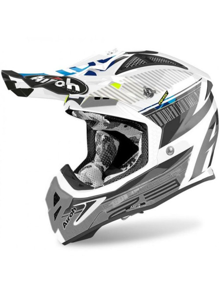 Козырек для шлема Airoh Aviator 2.3 Novak Chrome Blue