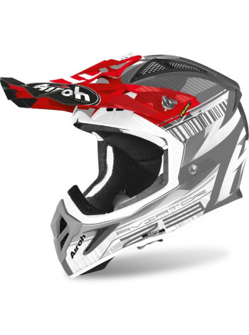 Козырек для шлема Airoh Aviator 2.3 Novak Chrome Red