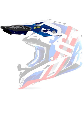 Козырек для шлема Airoh Aviator 3 Rainbow Blue-Red