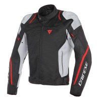 Мотокуртка мужская текстильная Dainese AIR MASTER TEX JACKET Черно-красно-белая