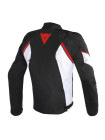 Мужская куртка Dainese AVRO D2 TEX JACKET черно-бело-красная