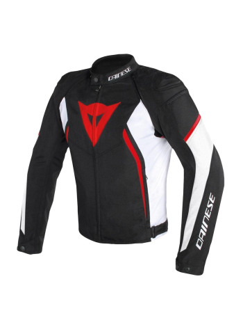 Мужская куртка Dainese AVRO D2 TEX JACKET черно-бело-красная