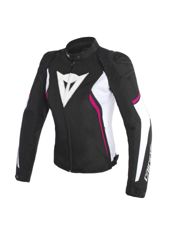 Женская куртка Dainese AVRO D2 TEX JACKET черно-розовая