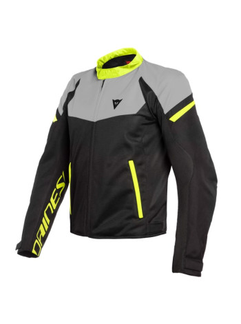 Мужская куртка Dainese BORA AIR TEX Black/Magnesio-Matt/Fluo-Yellow