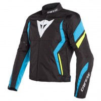 Мотокуртка мужская текстильная Dainese Edge Tex Jacket Черно-голубая