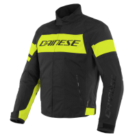 Мотокуртка мужская текстильная Dainese SAETTA D-DRY JACKET Black-Yellow