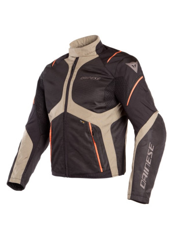 Мужская куртка Dainese SAURIS D-DRY Black/Fallen-Rock/Vermillion-Orange