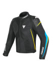 Мужская куртка Dainese SUPER RIDER D-DRY Black/Fire-Blue/Fluo-Yellow