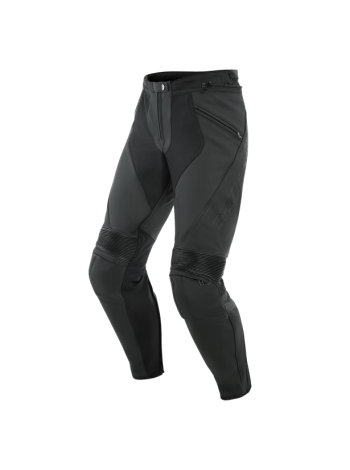 Мотобрюки кожаные Dainese PONY 3 PERFORATED Black-Matt