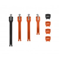 Комплект ремешков Leatt 5.5 FlexLock Black/Orange