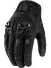 Короткие мотоперчатки Icon Justice Mesh Stlh black