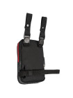 На бедро мотосумка Taichi BELT POUCH Black-Red