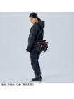 На бедро мотосумка Taichi WP HIP BAG (L) Black/Red