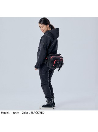 Мотосумка на бедро Taichi WP HIP BAG (L) Black/Red