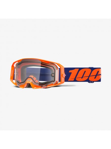 Маска (Очки) 100% Armatic Enduro Moto Neon Orange / Clear