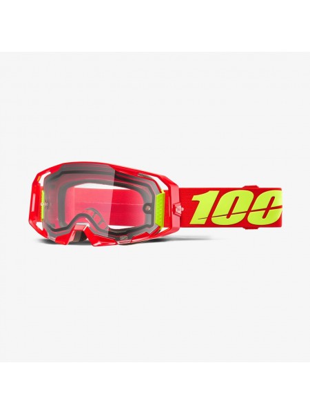Маска (Очки) 100% Armatic Enduro Moto Red / Clear