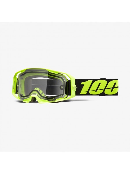 Маска (Очки) 100% Armatic Enduro Moto Neon Yellow/ Clear