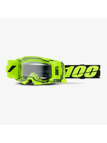 Маска (Очки) 100% Armatic Forecast Neon Yellow / Clear