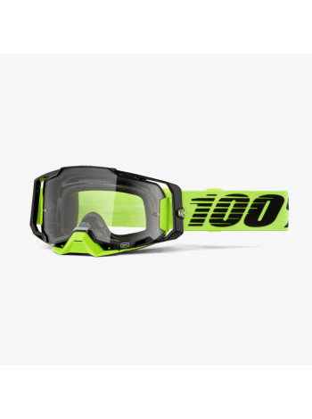Очки кроссовые 100% Armega Neon Yellow / Clear