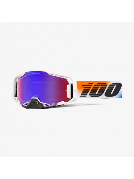 Маска 100% Armega Hiper United / Mirror Red/Blue
