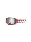 Маска кроссовая 100% Armega Goggle Oversized Deep Red / Flash Silver Lens