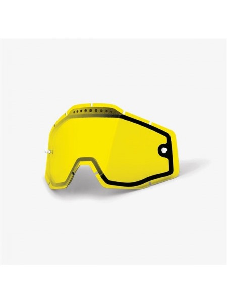 Линза 100% RC2/AC2/ST2 с вентилируемым двойным стеклом Желтая