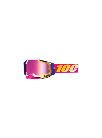 Маска кроссовая 100% Racecraft 2 Mission / Mirror Pink Lens