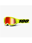 Маска кроссовая 100% Racecraft 2 Goggle Fluo Yellow / Mirror Red Lens