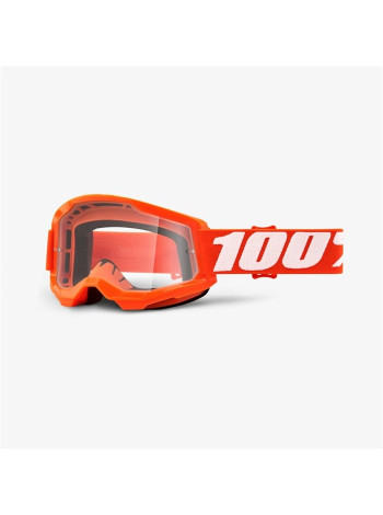 Маска кроссовая 100% Strata 2 Goggle Orange / Clear Lens