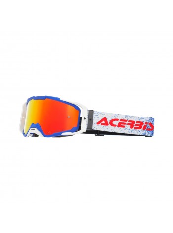 Маска кроссовая Acerbis VITRION MIRROR Blue/White