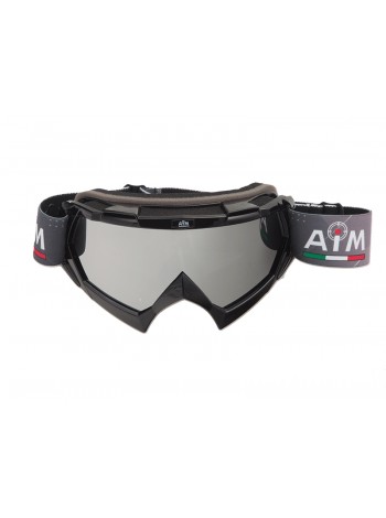 Маска кроссовая AiM (PRO) 157-100 Black Glossy