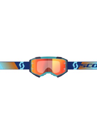 Маска SCOTT Fury royal blue/orange orange chrome works