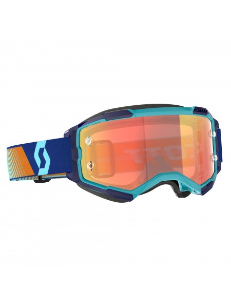 Маска SCOTT Fury royal blue/orange orange chrome works