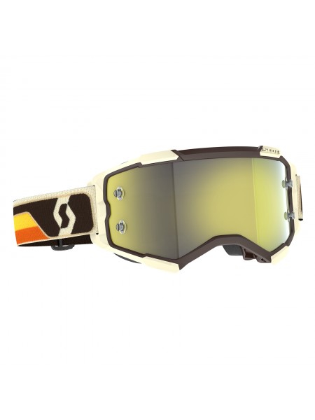 Маска SCOTT Fury deep brown/beige yellow chrome works