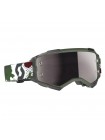 Очки SCOTT Fury dark green/white silver chrome works