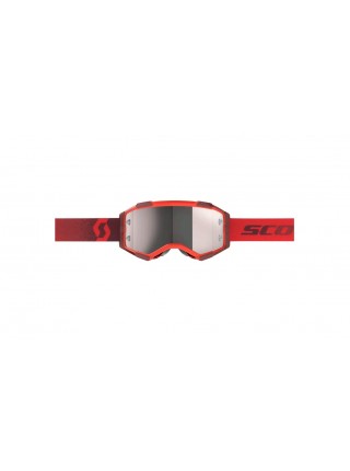 Маска SCOTT Fury dark red silver chrome works