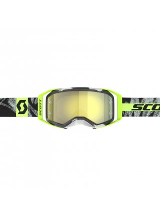 Маска SCOTT Prospect 2.0 caviar black/safety yellow yellow chrome