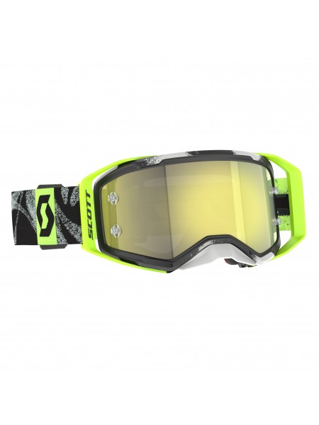 Маска SCOTT Prospect 2.0 caviar black/safety yellow yellow chrome