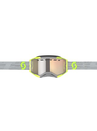 Маска снегоходная SCOTT Fury LS Snow Cross grey/yellow light sensitive bronze chrom
