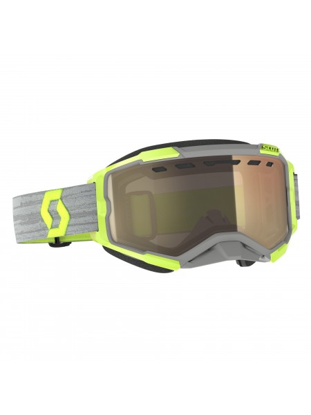 Маска снегоходная SCOTT Fury LS Snow Cross grey/yellow light sensitive bronze chrom