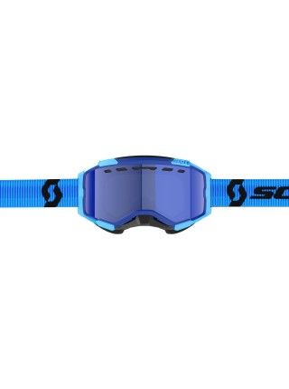 Маска снегоходная SCOTT Fury Snow Cross blue/black/enhancer blue chrome