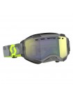 Очки снегоходные SCOTT Fury Snow Cross light grey/neon yellow AMP yellow chrome