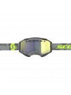 Очки снегоходные SCOTT Fury Snow Cross light grey/neon yellow AMP yellow chrome